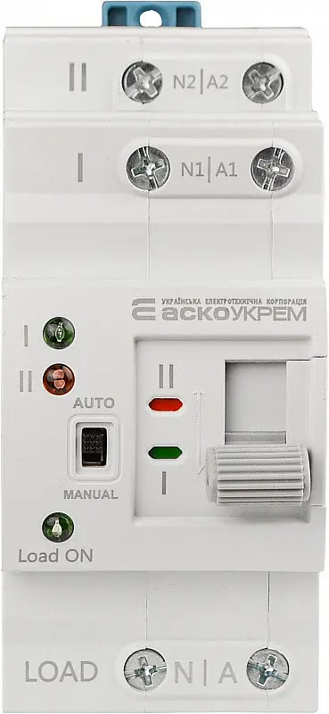 Автоматичний перемикач вводу (I–II) АСКО‑УКРЕМ 2P 63A APRV (A0010230006) - фото 4