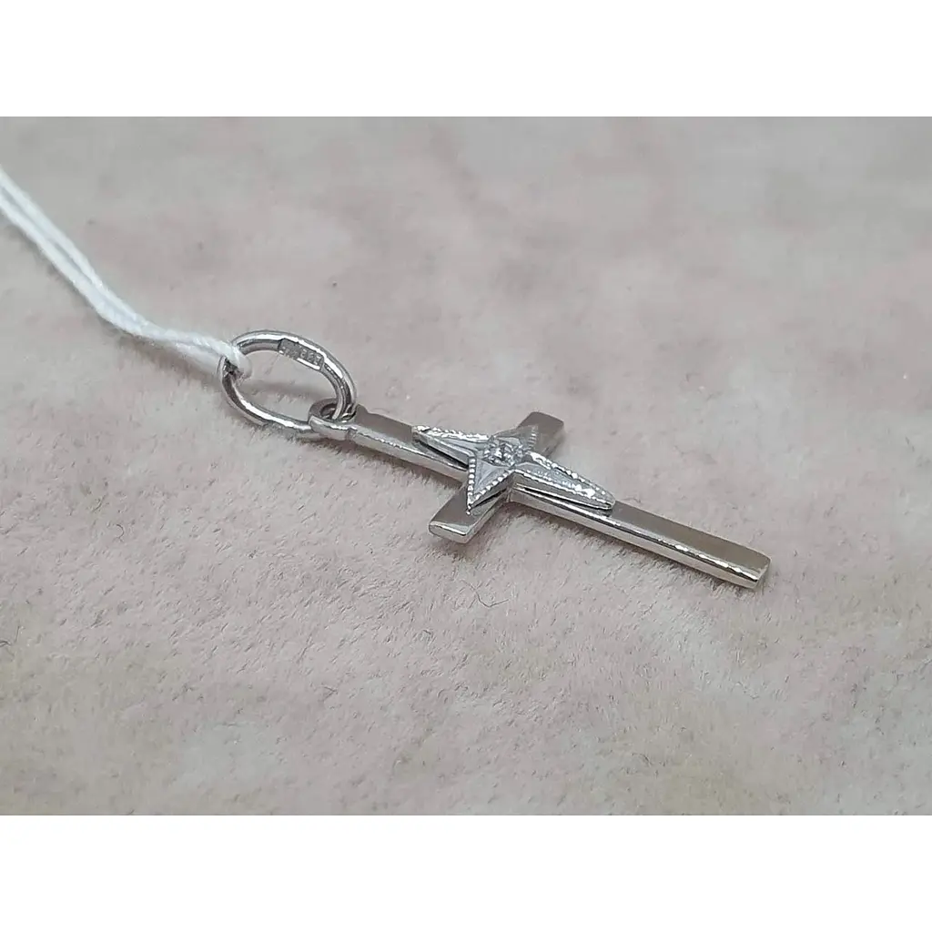 Золотой крестик Гаразд с бриллиантами. 304057Б - фото 3