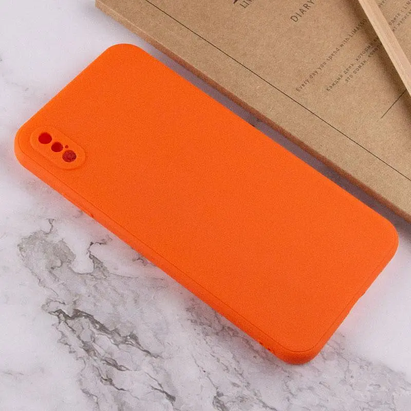 Силіконовий чохол Candy Full Camera для Apple iPhone XS Max (6.5) Помаранчевий / Orange - фото 4