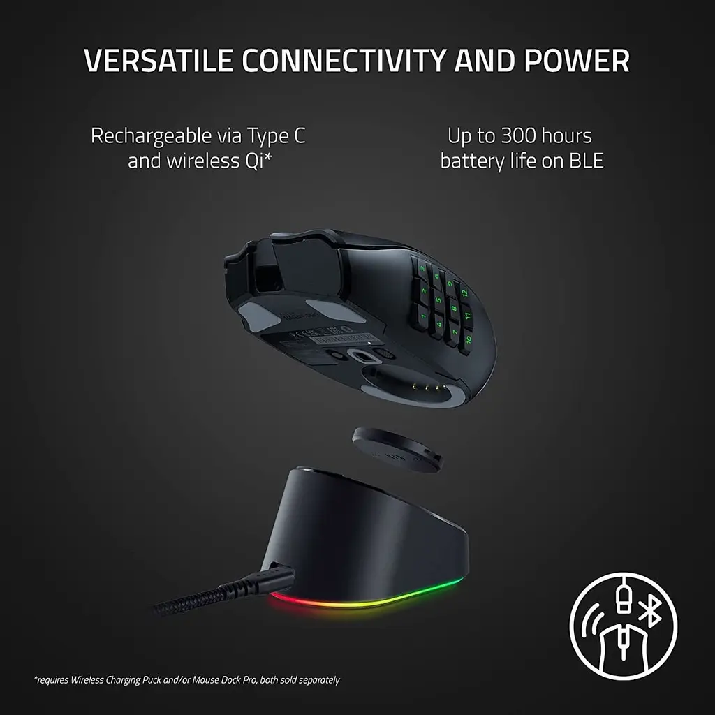Миша Razer Naga V2 Pro Black (RZ01-04400100-R3G1) [78708] - фото 10