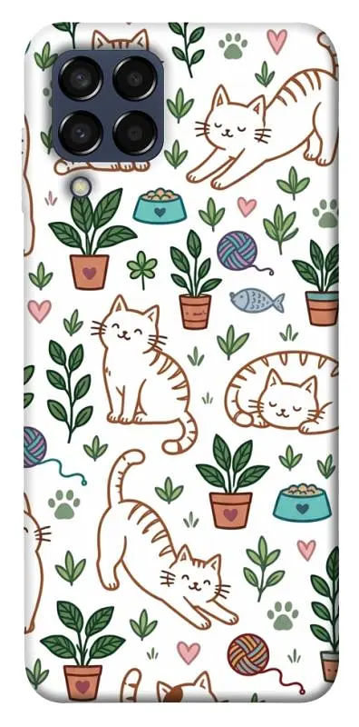 TPU чохол Demsky Cats pattern для Samsung Galaxy M33 5G