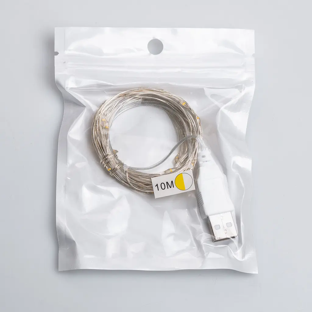 Гірлянда Роса 100 LED довжина 10 м від USB, білий GarlandoPro USB100L10MWW - фото 28