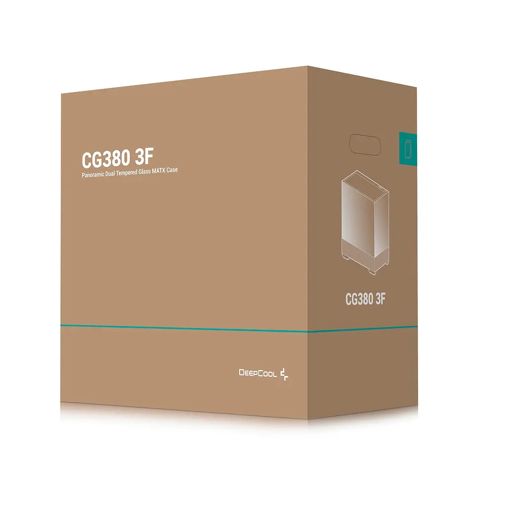 Корпус DeepCool CG380 3F Black (R-CG380-BKAGM3-G) без БЖ - фото 2