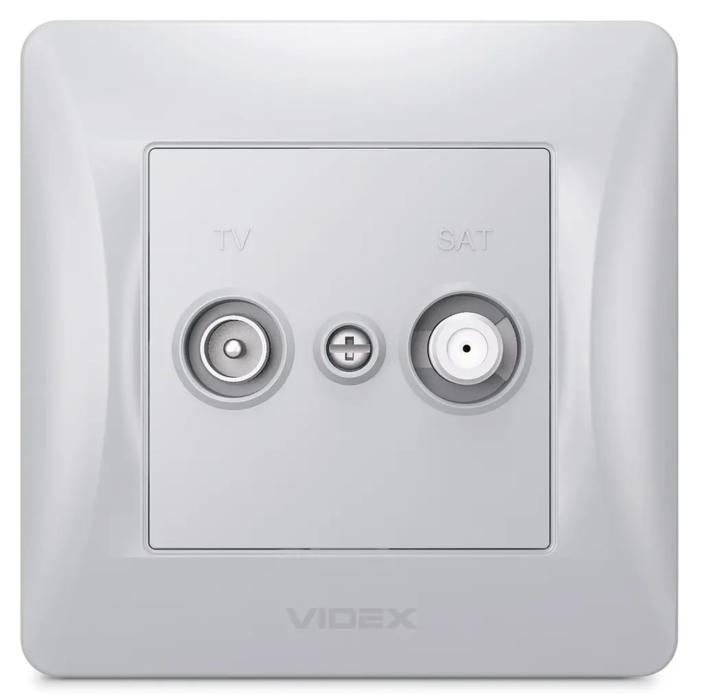 Розетка Videx Binera TV+SAT кінцева срібний шовк (VF-BNSK2TVSATE-SS) - фото 3