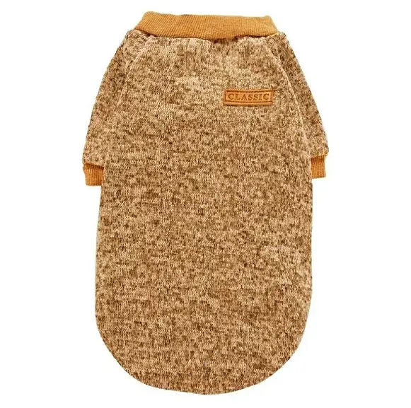 Кофта для собак та котів EcoToys Coffe M ряба кавова A: 30 см B: 37 см C: 24 см M-7082