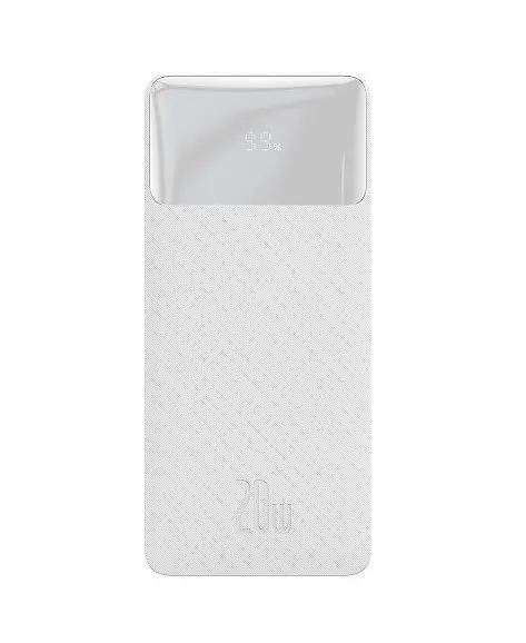 Аккумулятор внешний Baseus Bipow fast charging 10000mAh 20W OE PPBD050502 белый - фото 2