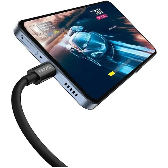 Кабель Baseus Superior Series SUPERVOOC Fast Charging USB-A to USB-C 65W 1m Black (CAYS000901) [95488] - фото 5