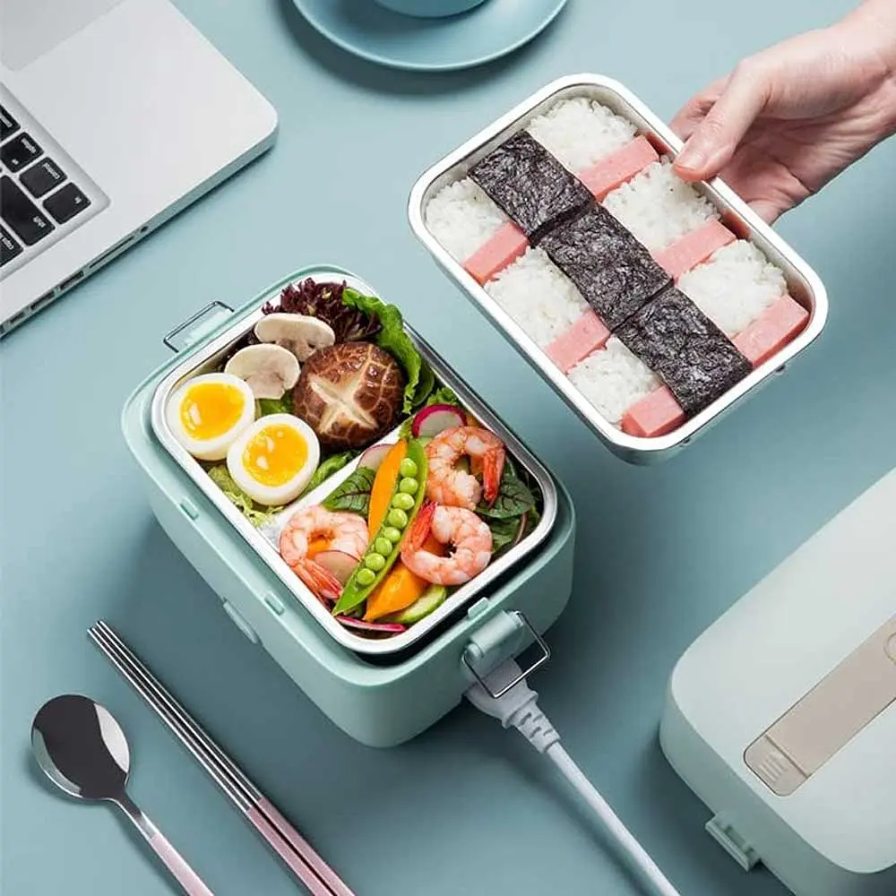 Ланч-бокс з підігрівом Xiaomi Bear Electric Lunch Box 1.2 л (DFH-B12E1) Green - фото 5