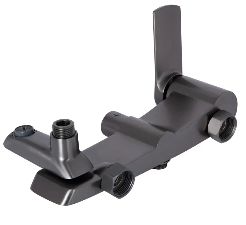 Душова система універсальна Qtap Slavonice Gunmetal Black PVD з виливом QTSLA111GMB45910 - фото 9