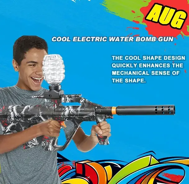 Бластер Automatic Splatter Gun Gel Ball 5000 шт. с гель шариками орбиз - фото 5
