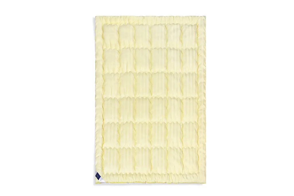 Ковдра антиалергенна MirSon Carmela Hand Made EcoSilk №0555, зимова, 110x140 см, жовто-біла - фото 3