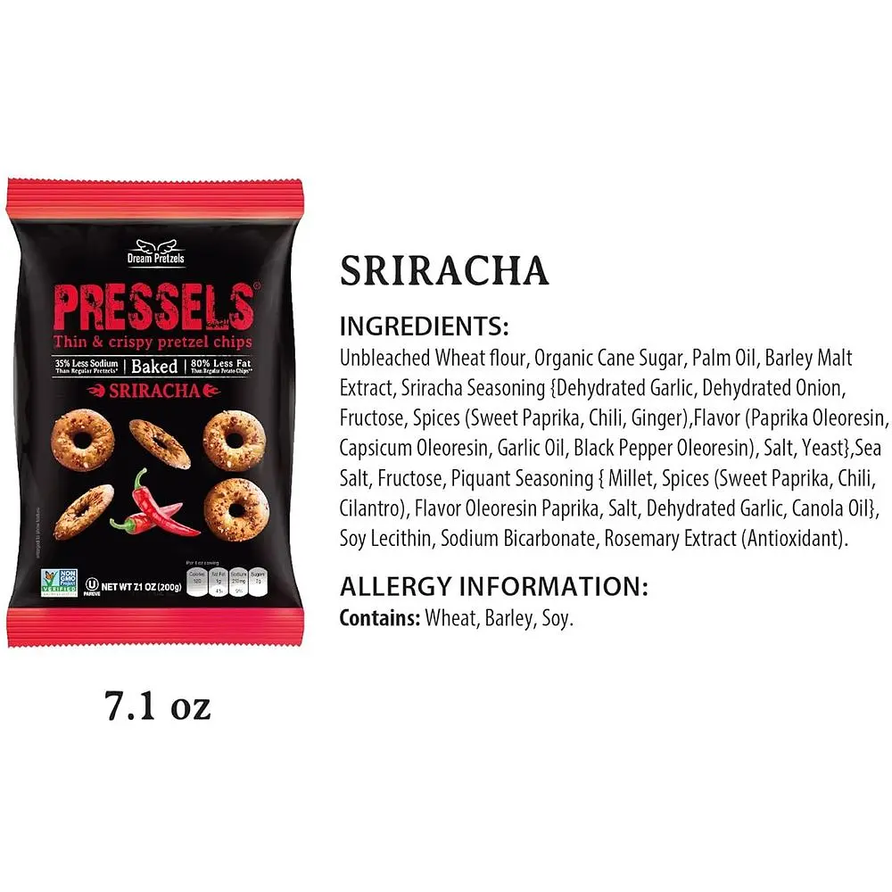 Брецелі Dream Pretzels Sriracha тонкі 200 г (847721) - фото 4