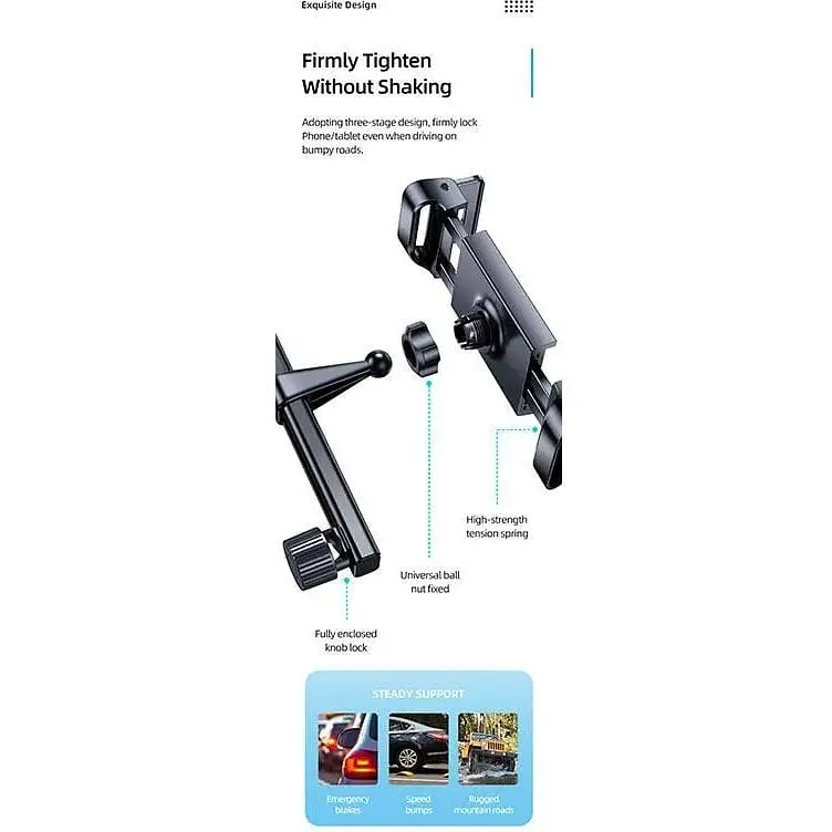 Держатель USAMS Car Rear Seat Phone-Tablet Bracket US-ZJ068 - фото 5