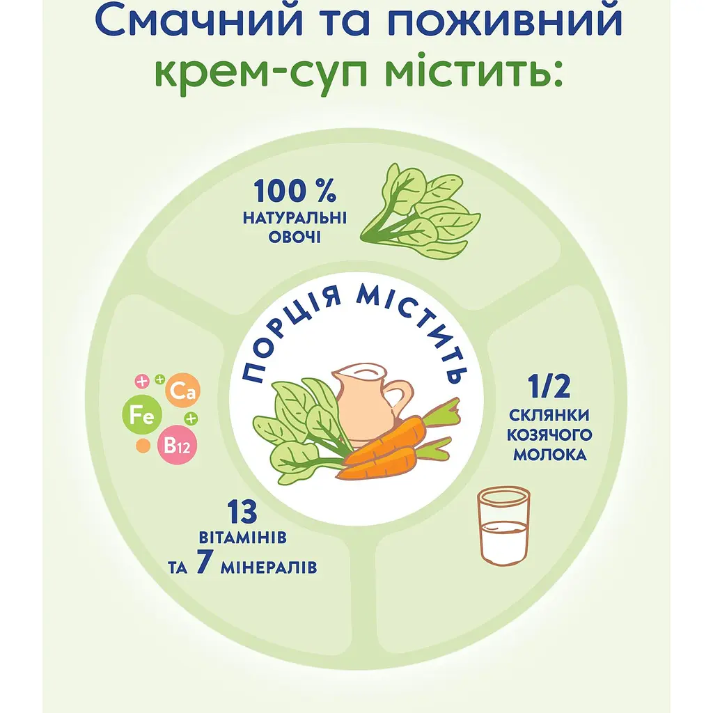 Крем-суп МАМАКО Шпинат на козячому молоці 150 г - фото 4