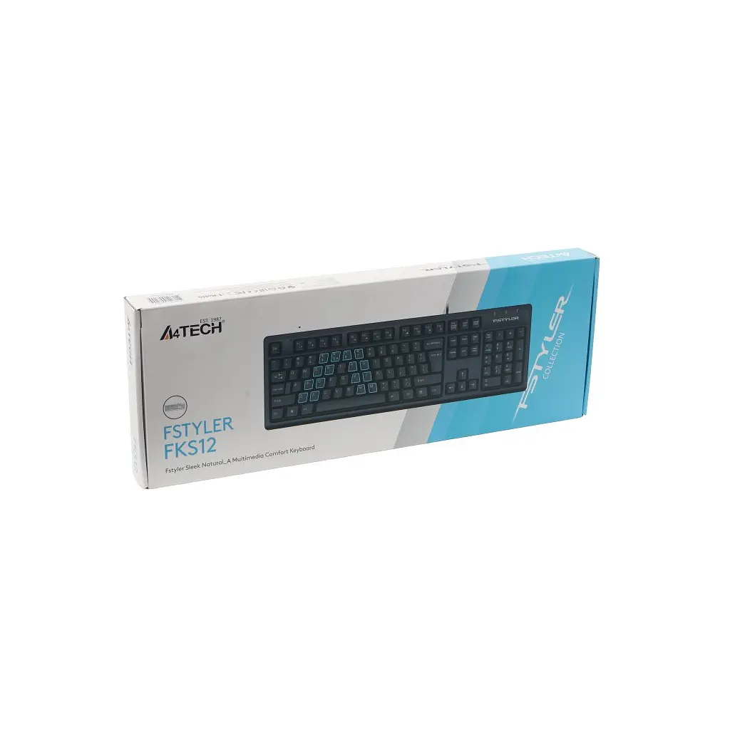 Клавіатура A4Tech FKS12 USB UA Black (4711421003155) - фото 7