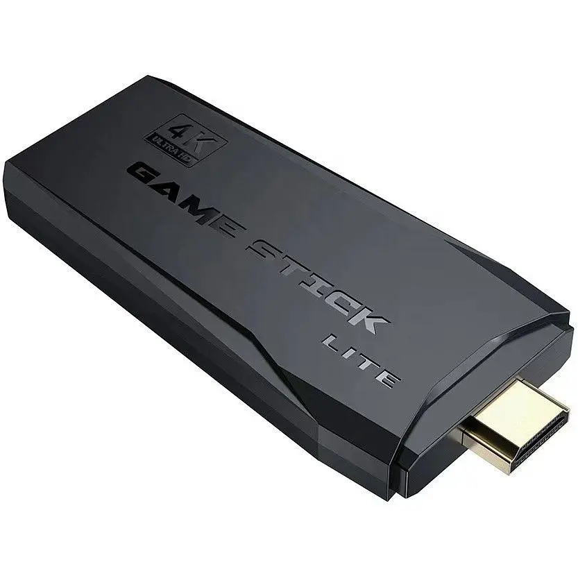 Міні ігрова приставка XPRO 25001 M8 64 ГБ Mini Game Stick 4K HDMI + 2 бездротові джойстики чорна (40842-15758_836) - фото 4