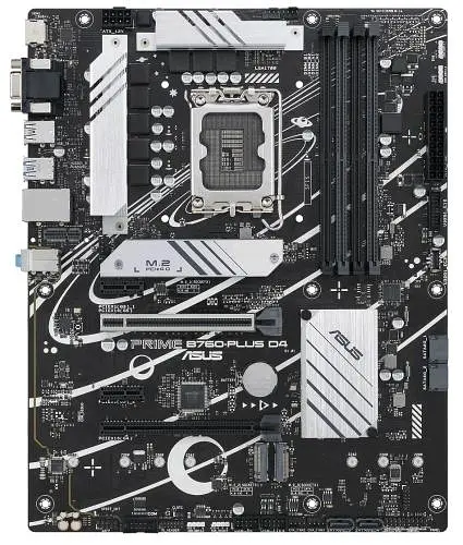 Материнська плата LGA1700, Asus PRIME B760-PLUS D4, B760, 4xDDR4, Int.Video(CPU), 4xSATA3, 3xM.2, 1xPCI-E 16x 5.0, 1xPCI-E 16x 4.0, 2xPCI-E 1x 3.0, 1xM.2 (Key E), Realtek 7.1, Realtek 2.5Gb, 6xUSB3.2/4xUSB2.0, VGA/HDMI/DP, ATX - фото 2