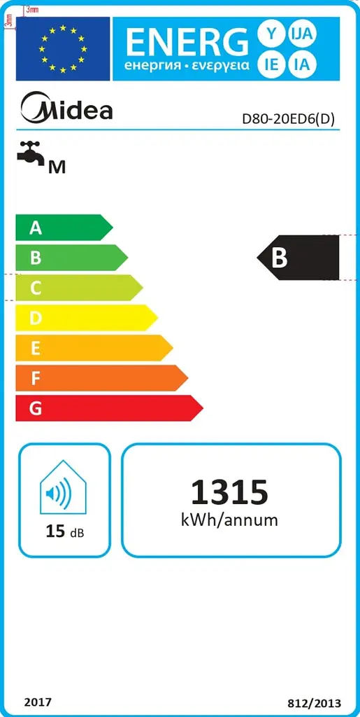 Водонагрівач MIDEA PRIME Wi-Fi D80-20ED6 (D) - фото 14