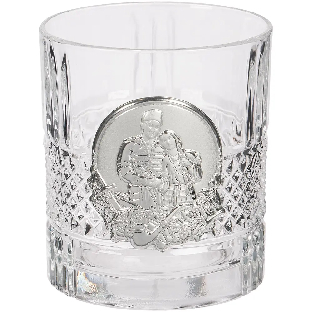 Подарочный набор стаканов Boss Crystal "Казаки" с серебряными накладками - фото 5