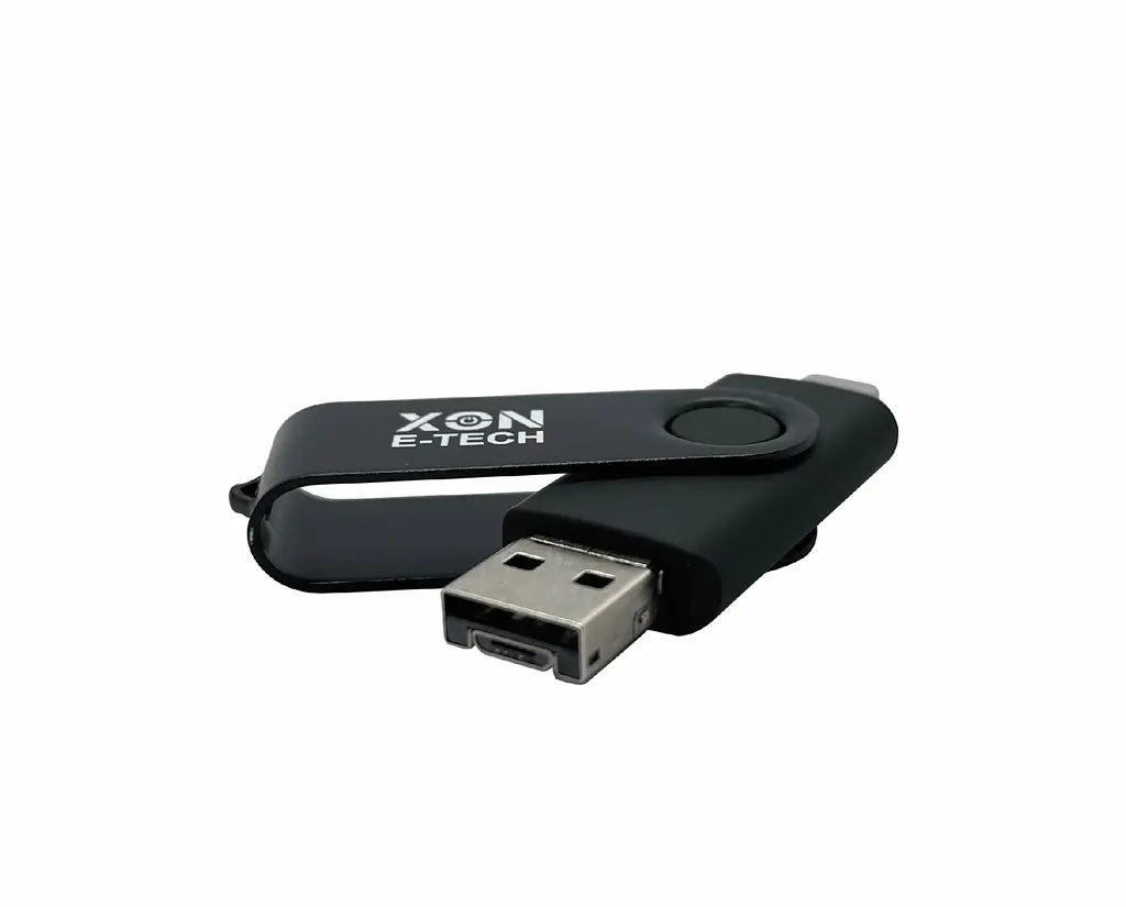 Флеш-накопитель XON FlashDrive MultiConnect 128GB (USB 2.0 + USB Type-C + MicroUSB) Черный (FX2M128PB 7645) - фото 7