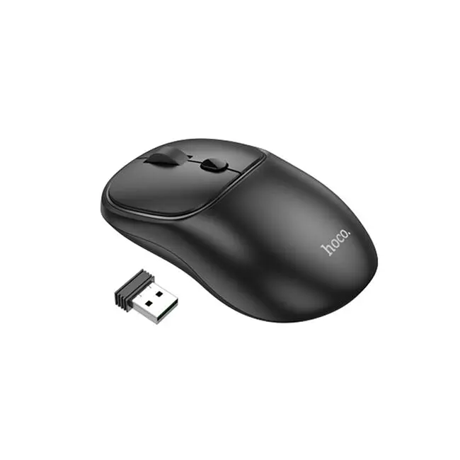 Маніпулятор миша HOCO GM25 Royal dual-mode business wireless mouse Dark Night Black - фото 2