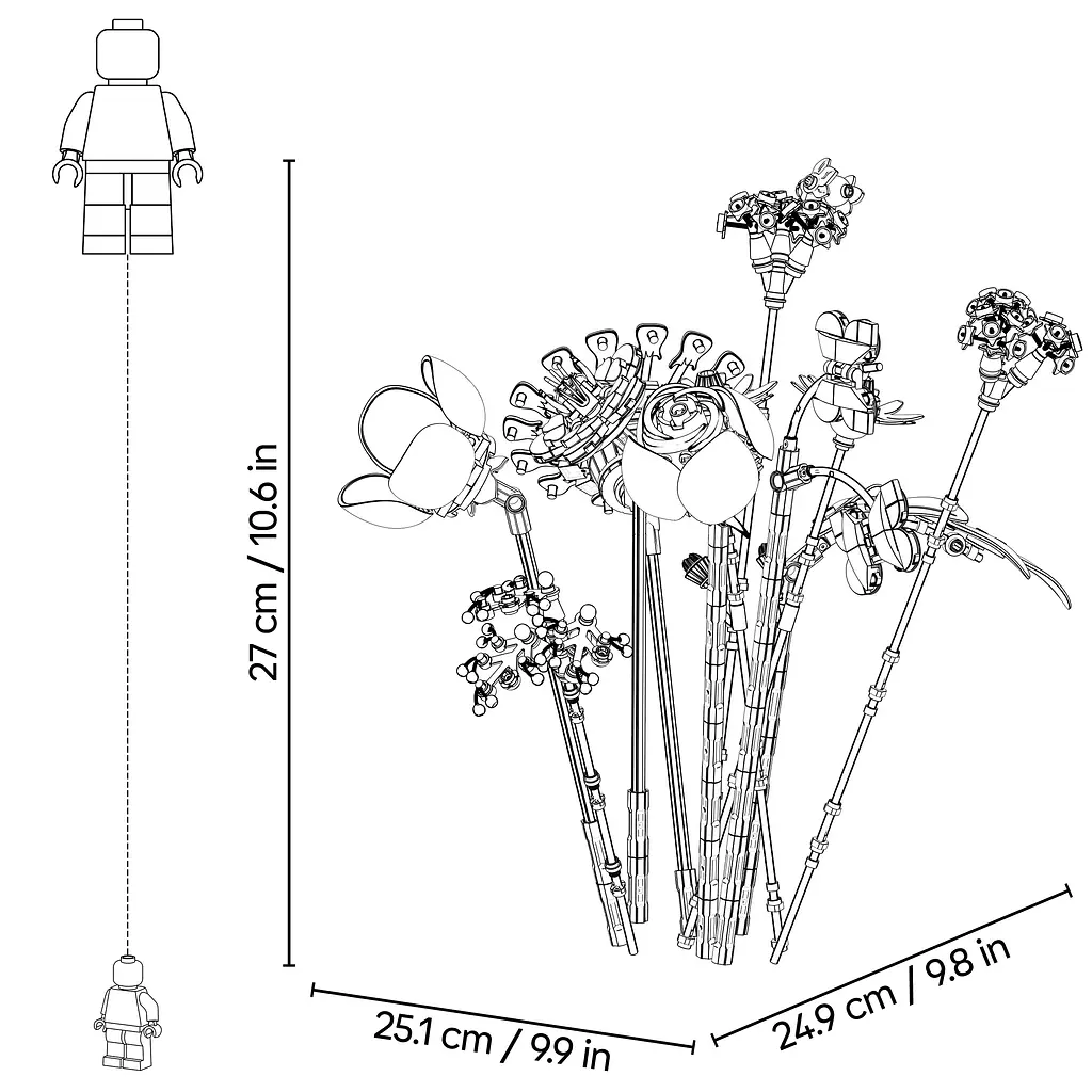 Конструктор LEGO Botanicals Букет квітів Олівії Родріґо 400 ел. (11507) - фото 19