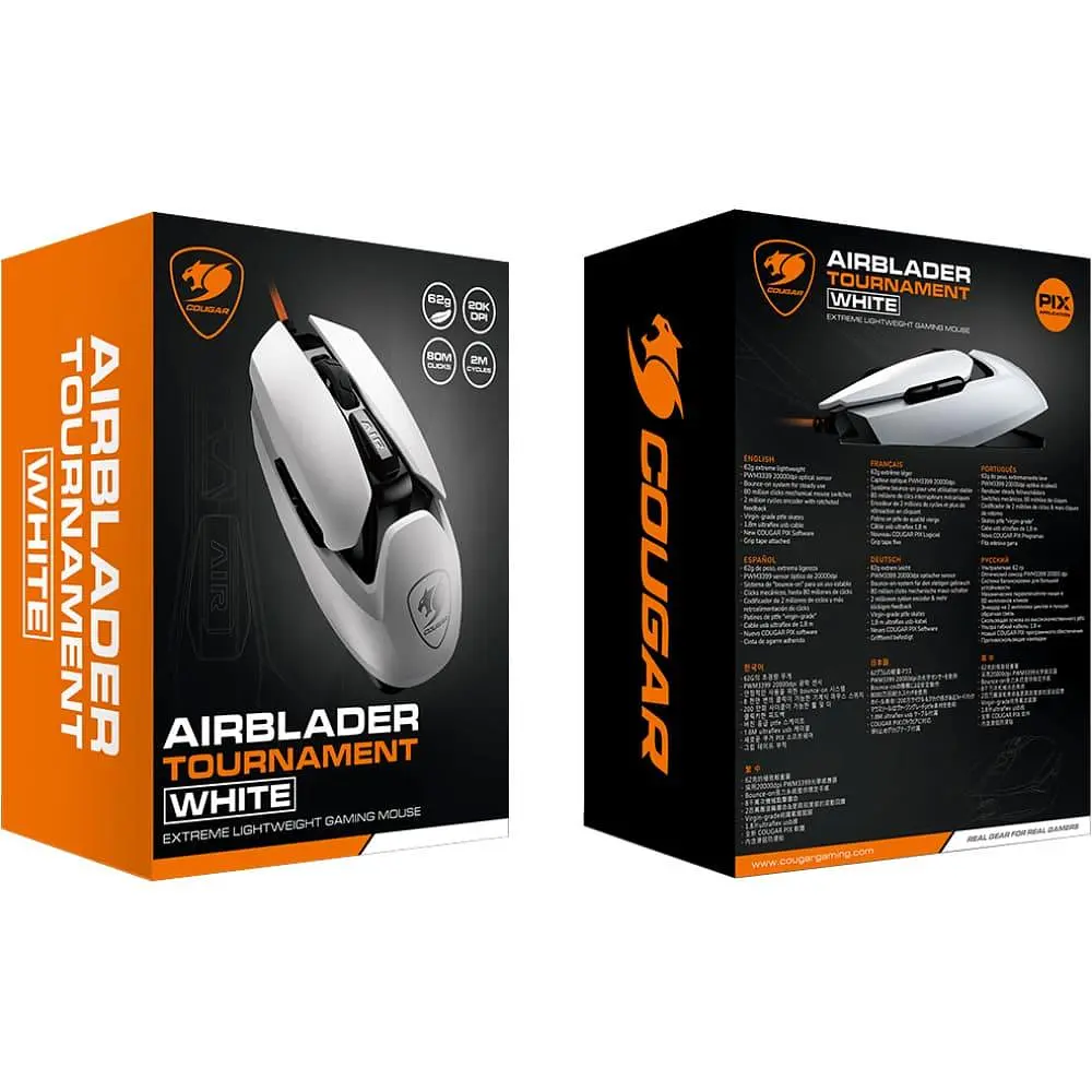 Миша Cougar AirBlader Tournament USB White (AirBlader Tournament (White)) - фото 8