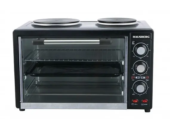 Електродуховка з конфорками Hausberg HB-8010 35 л - фото 2