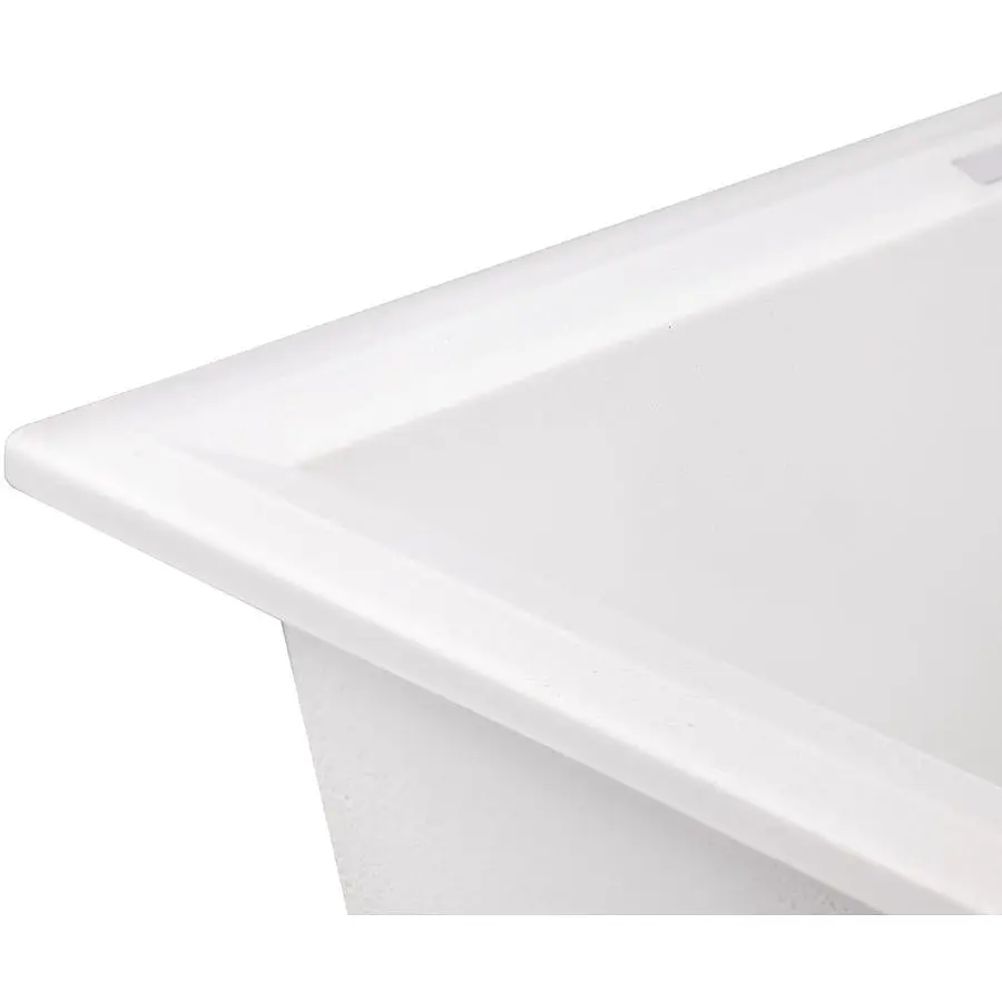 Кухонна мийка Lidz 790x495/230 WHI-01 біла (LIDZWHI01790495230) - фото 4