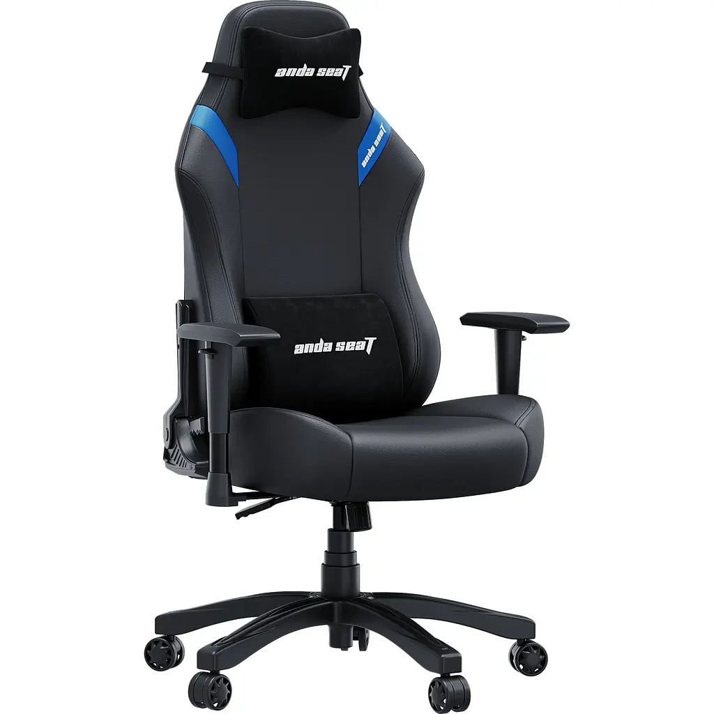 Кресло игровое Anda Seat Luna Size L Black/Blue PVC (AD18-44-BS-PV) - фото 7