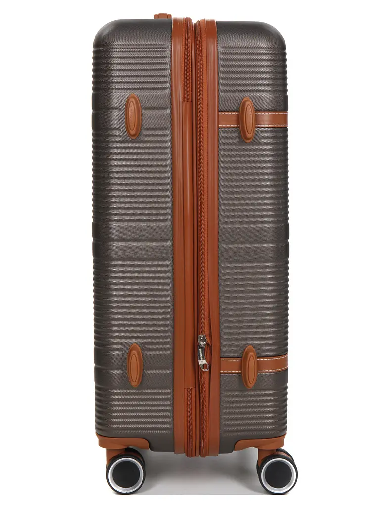 Валіза середня M ABS-пластик Worldline Airtex 629 67×45×27см 74л Коричнева - фото 6