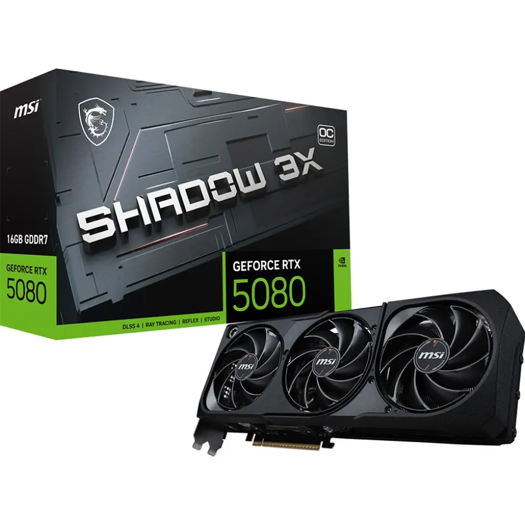 Відеокарта MSI GeForce RTX 5080 SHADOW 3X OC 16G G5080-16S3C UA [127226] - фото 4