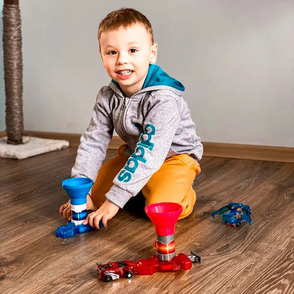 Машинка-трансформер Screechers Wild L1 Найтбайт (EU683115) - фото 5