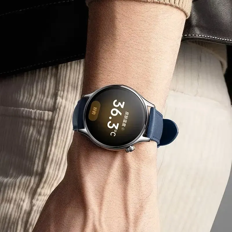 Ремінець шкіряний Tamister для годинника Xiaomi Watch 2/ 2Pro/ S4/ S3/ S2/ S1 22 мм Blue - фото 7