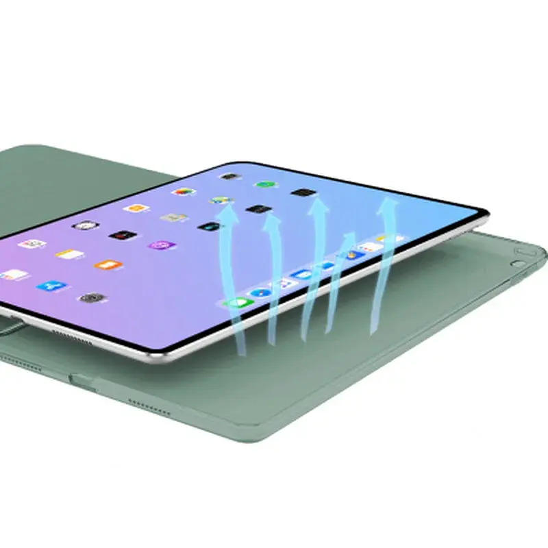Чохол до планшета BeCover Tri Fold Hard Apple iPad mini 6 2021 Dark Green (706854) - фото 3