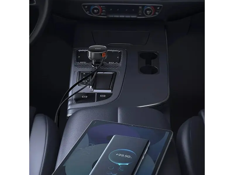 Автомобільний зарядний пристрій BASEUS Enjoyment Pro U Black (C00057800111-00) - фото 10