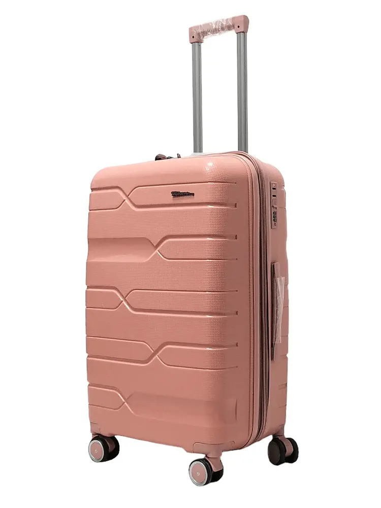 Валіза середня M поліпропілен Milano bag 0306 65×42×28см 56л Рожевий - фото 2