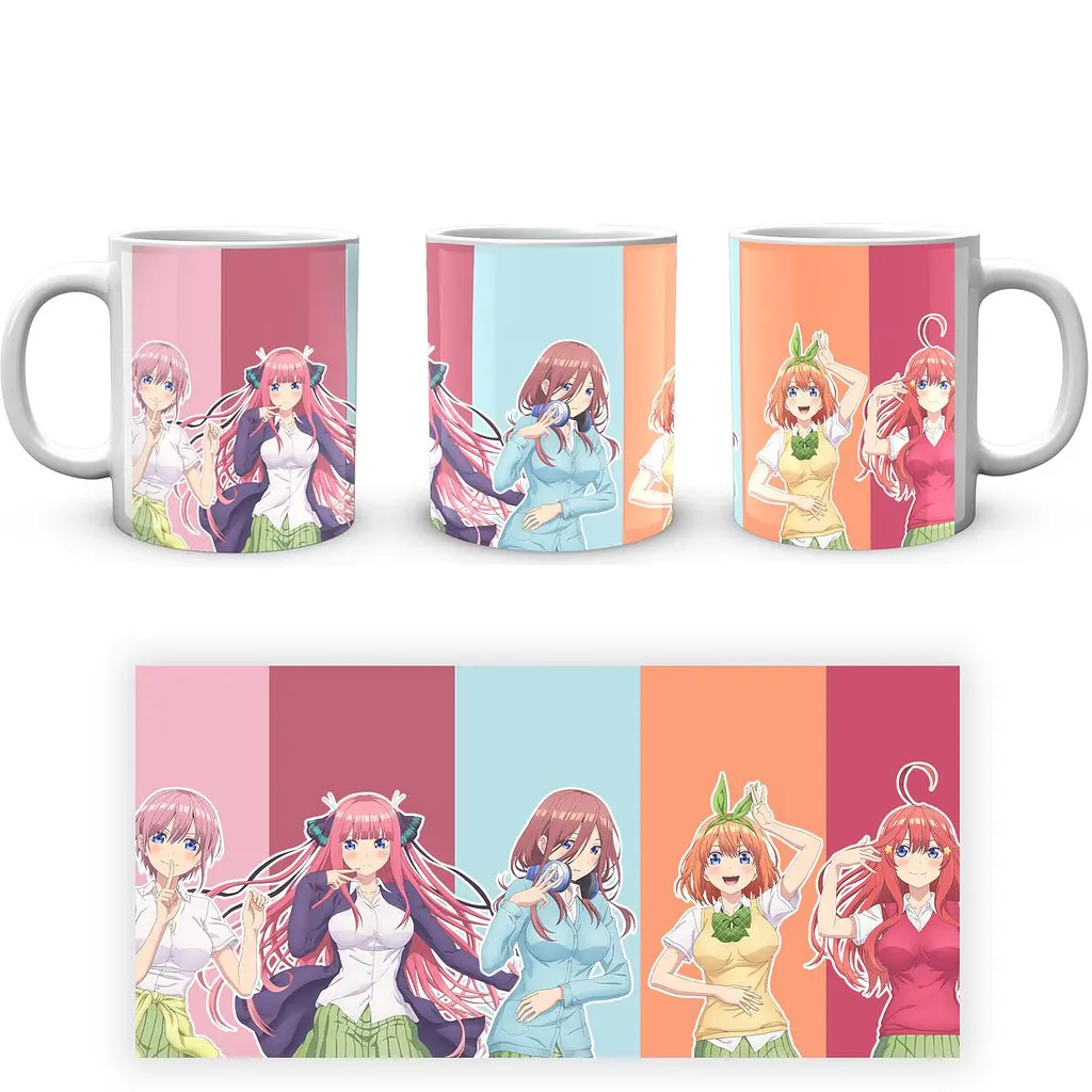 Кухоль GeekLand The Quintessential Quintuplets П'ять наречених QQ 02.01 330 мл білий - фото 4