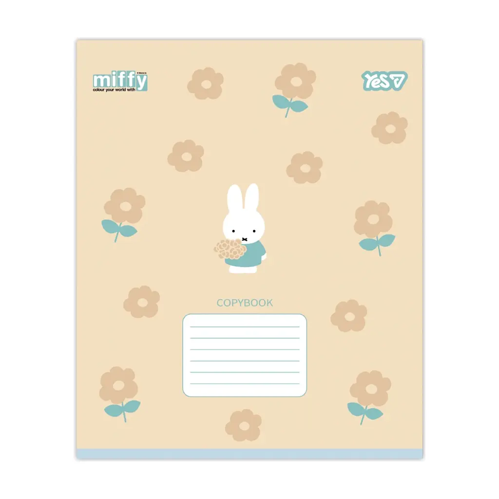 Зошит Yes Miffy Flowers А5 12 аркушів коса лінія (768710), в асортименті - фото 4
