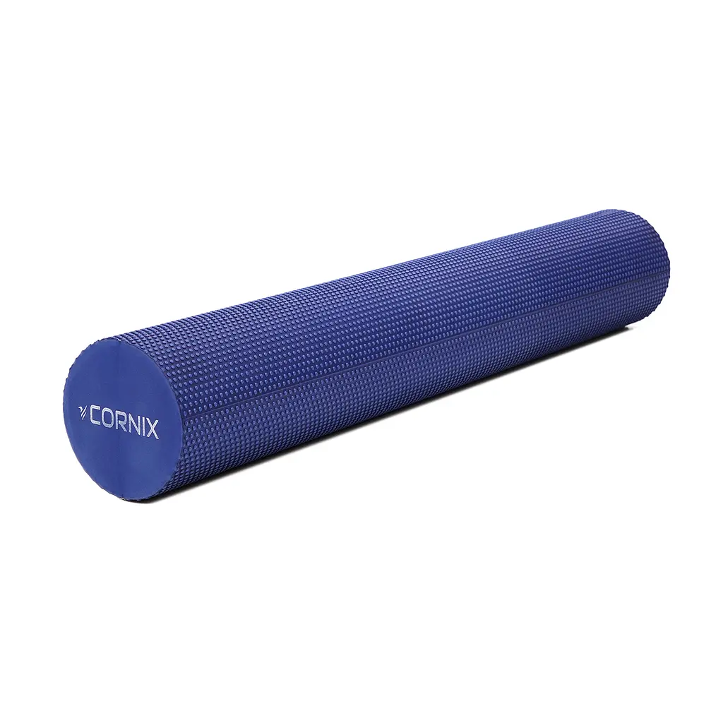 Масажний ролик Cornix EVA+ 90 x 15 см (валик, ролер) XR-0314 Navy Blue - фото 3