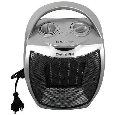 Тепловентилятор Grunhelm PTC-905 обігрівач дуйчик керамічний нагрівальний елемент 1500 Вт сірий - фото 3