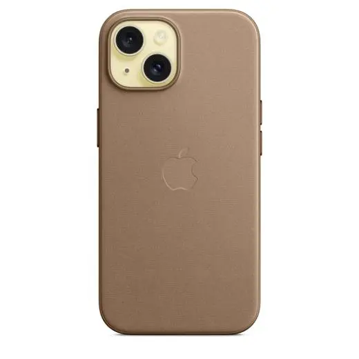 Чохол CasePro FineWoven Case with MagSafe Taupe для iPhone 15 - фото 3
