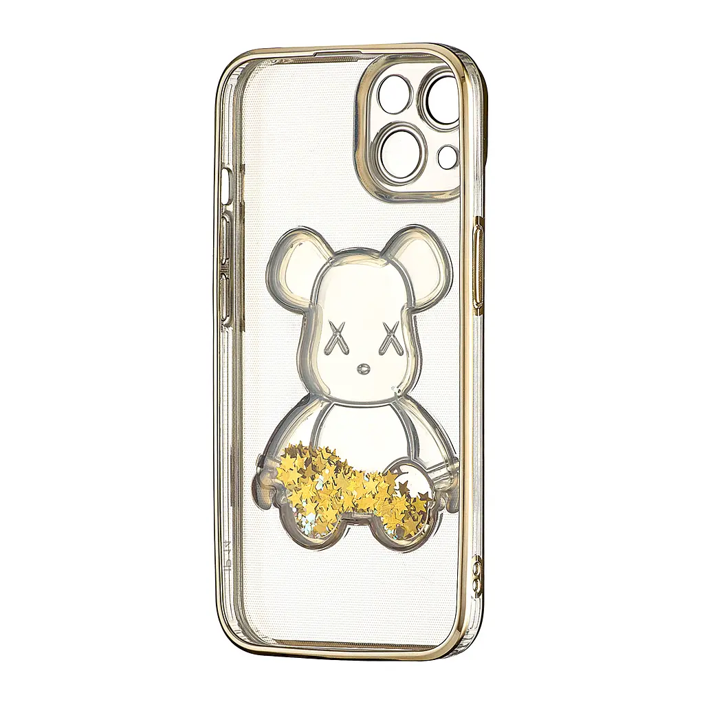 Чохол Shining Bear Case Protected Camera iPhone 14 Gold - фото 3