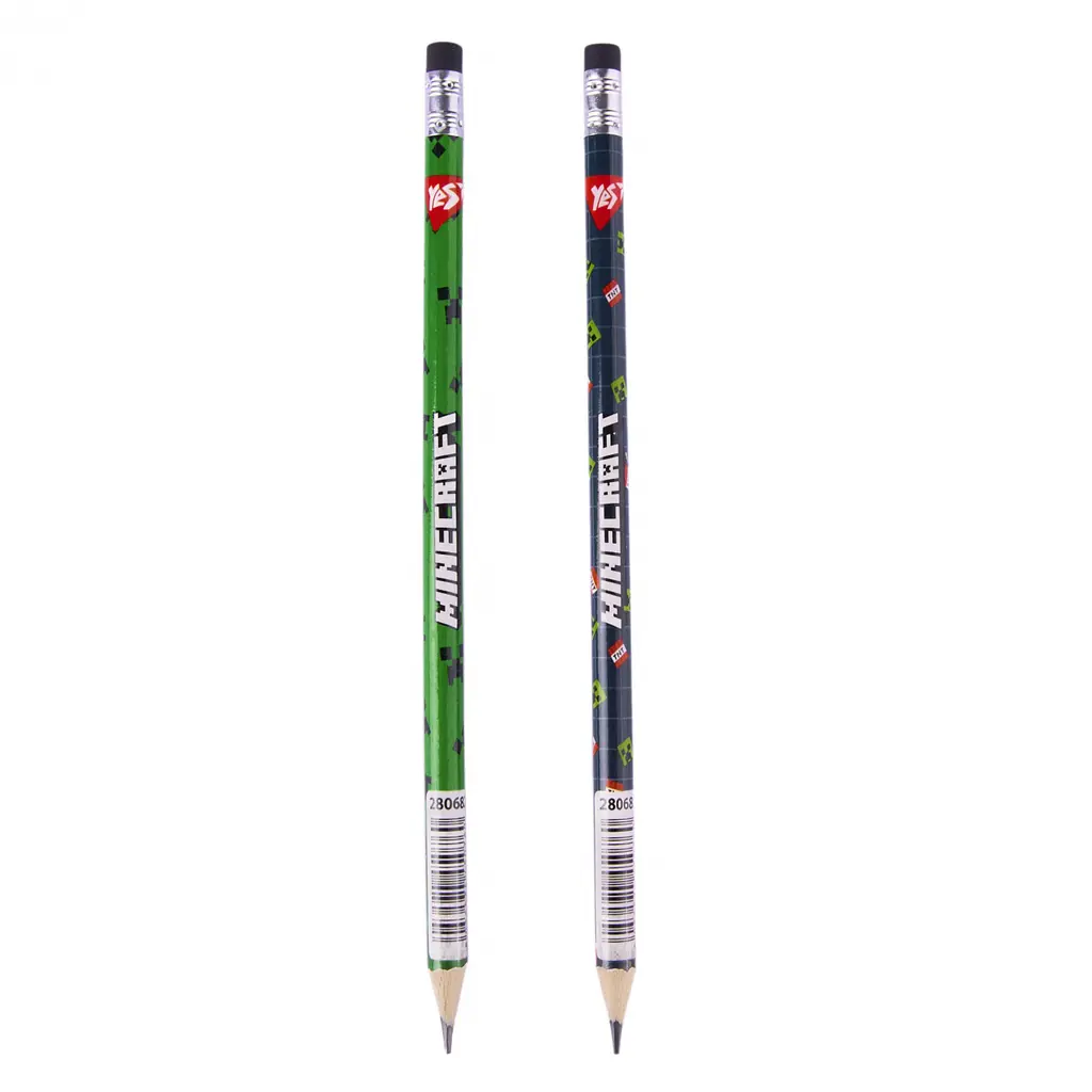 Набір графітних олівців Yes Minecraft з ластиком 36 шт. (280682) - фото 2