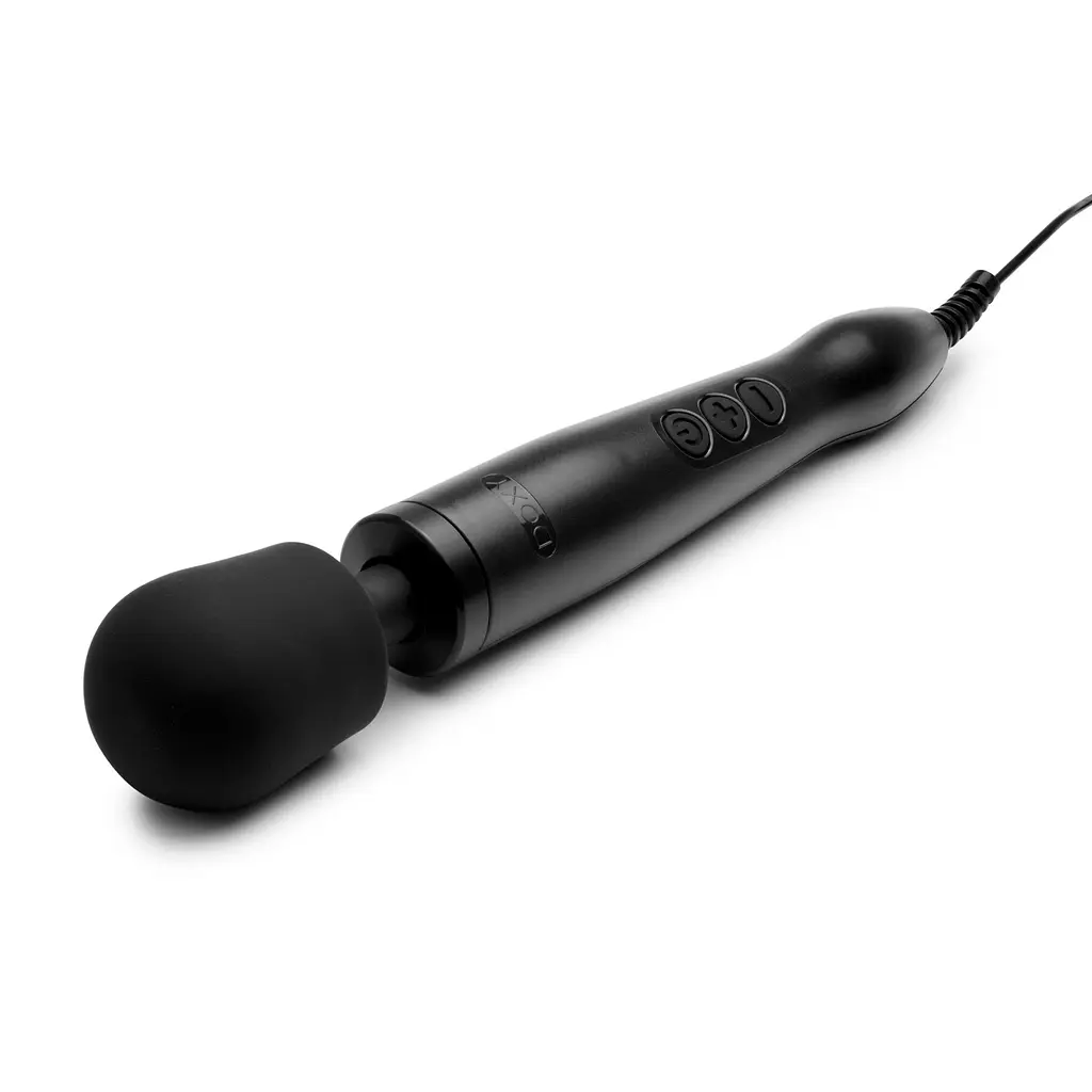 Вібромасажер DOXY Original Black, дуже потужний, живлення 220В, пульсівні вібрації - фото 4