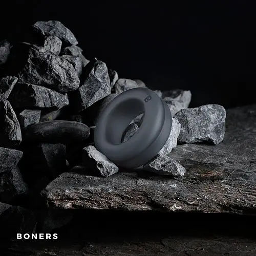 Ерекційне кільце Boners Double Cock Ring, 5.2х2 см (сірий) - фото 2