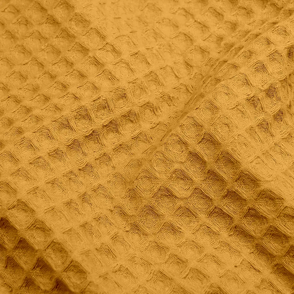 Плед покривало Cosas Curcuma Greek Waffle 240х260 см вафельне (Blanket_23Curcuma_GreekWaffle_240x260) - фото 4