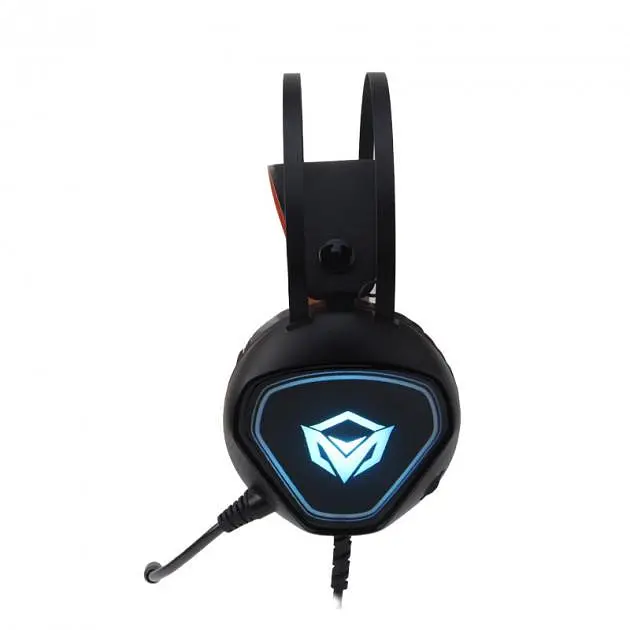 Дротова гарнітура Meetion Gaming Backlit MT-HP020, USB, 2х3.5mm, 1.8m, black - фото 3