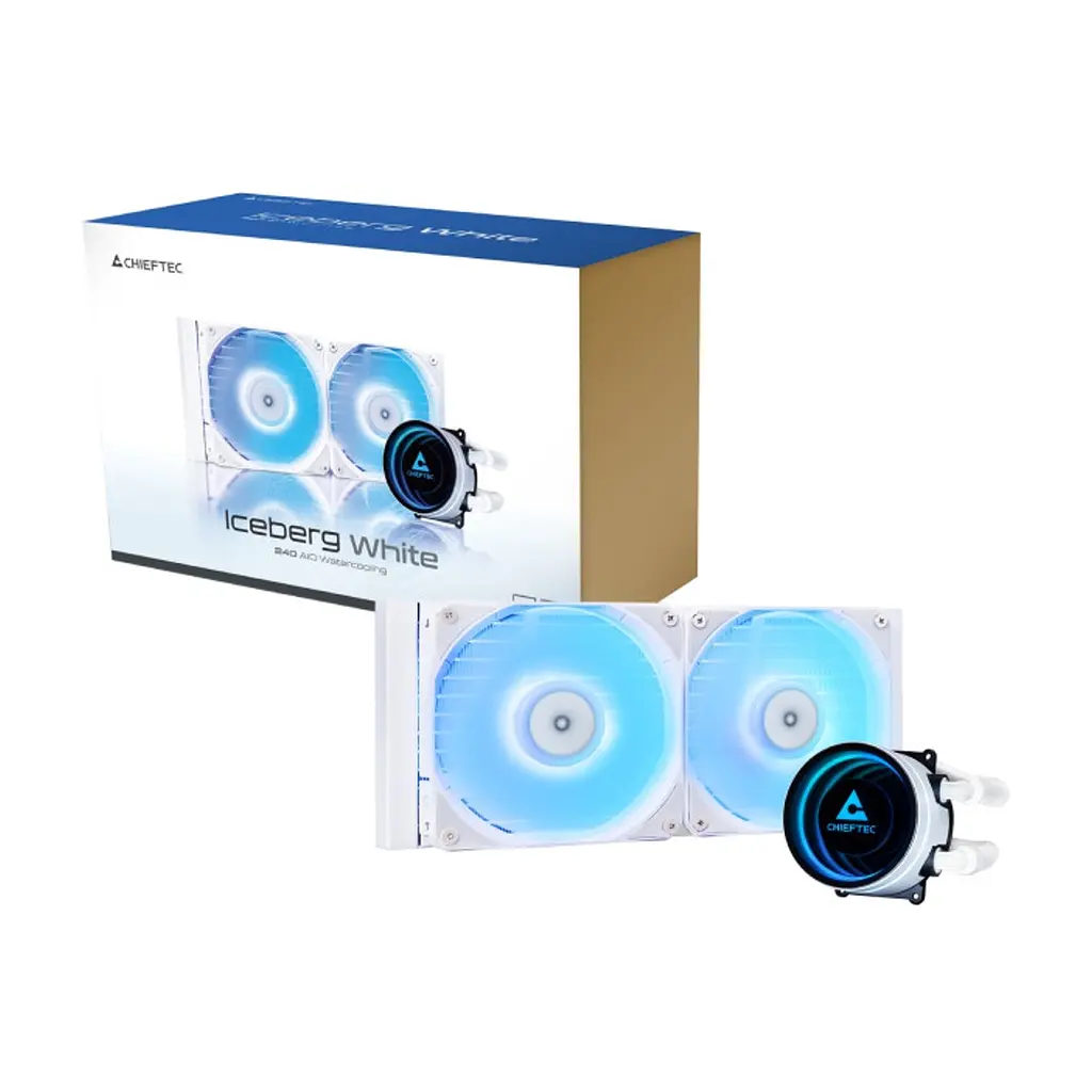 Система рідинного охолодження Chieftec Iceberg 240 ARGB WHITE (CLC-240-RGB-W) - фото 5