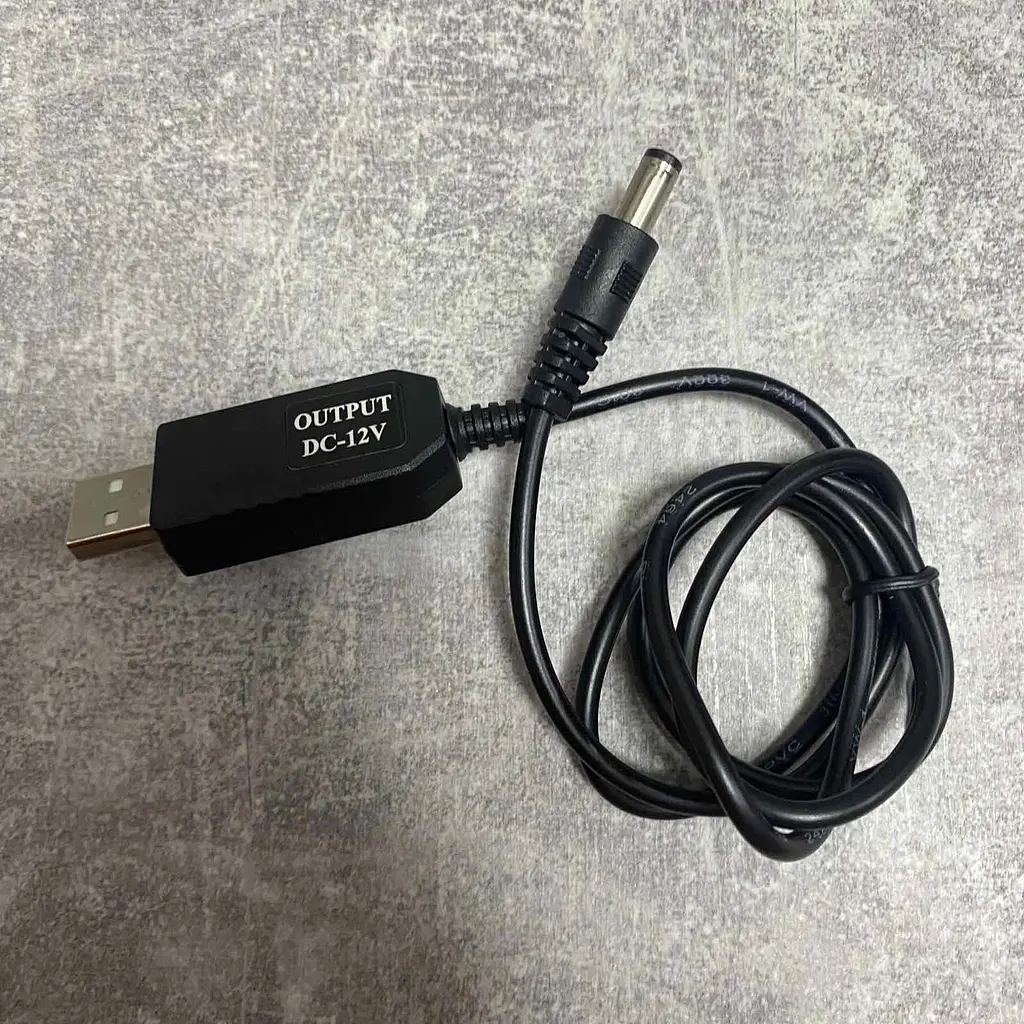 Кабель підвищення напруги BASEUS 12 V для WI-Fi роутера від повербанка USB DC - фото 2